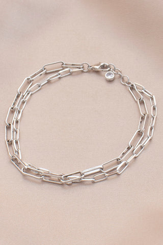 Oval Link Layered Bracelet